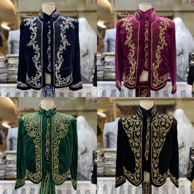 Beskap manten solo bludru || beskap pengantin bludru