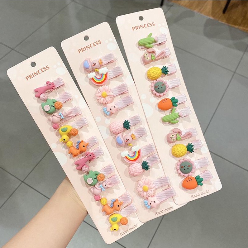 Hairclip Jepitan Rambut Wanita anak Perempuan Lucu Set isi 10 Pcs J112