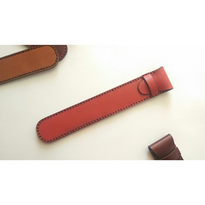 

Pencil Case kulit Wadah Pulpen pensil | Warna Merah