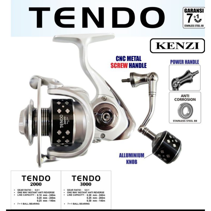 rell kenzi tendo 7+1ball bearing power handle