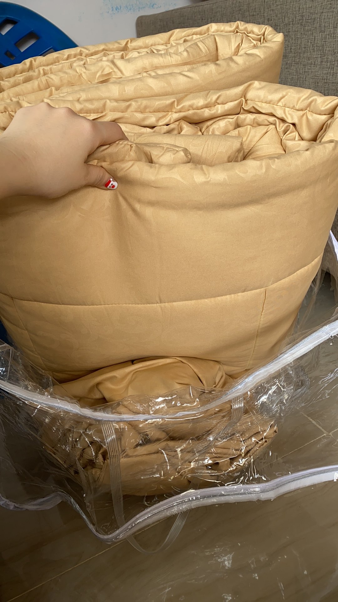 Bedcover Set  / Sprei Set Puff Edition T30cm / Minimalis / Kotak Kotak