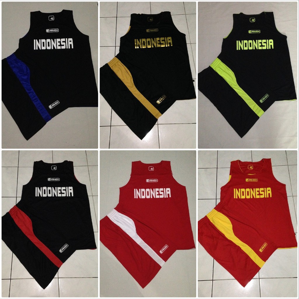 Jersey Setelan Basket Training Timnas Indonesia