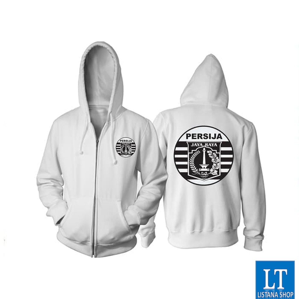 READY STOCK Jaket Hoodie Fleece Resleting Distro Persija Original