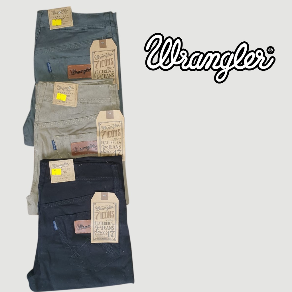 Wrangler chinos panjang  selved premium slimfit terbaru 2022