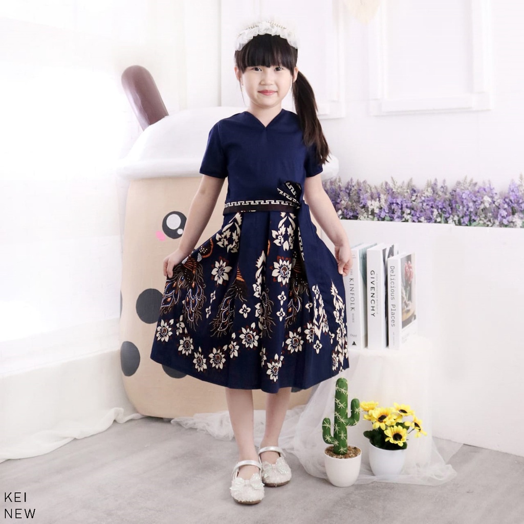 KEI NEW KIDS DRESS - Dress Batik Anak Perempuan 009 JM