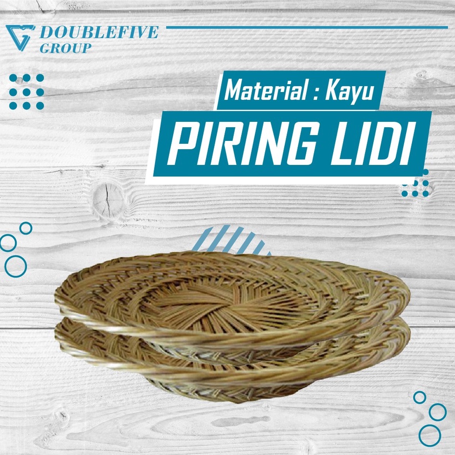 piring lidi/ piring anyaman lidi