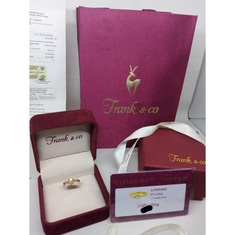 Preloved Cincin Berlian Frank Co