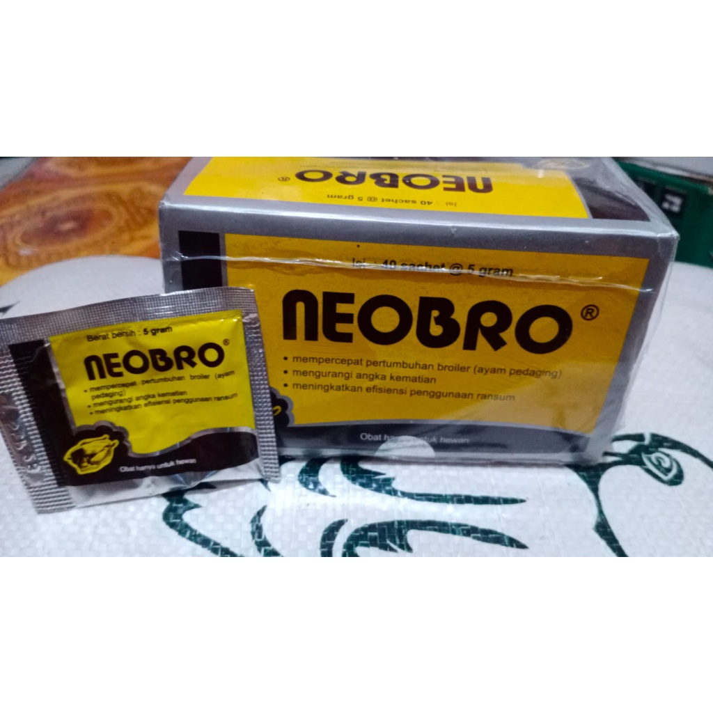 NEOBRO NEOBRO 5GR VITAMIN PERTUMBUHAN AYAM NAFSU MAKAN