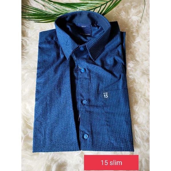 Kemeja Pria Panjang 15 slimfit Cole dan SA