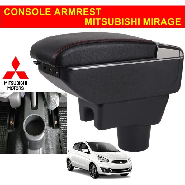 Armrest Console Box Kotak Alas Lengan MITSUBISHI MIRAGE dual stack 7 Port USB Charger