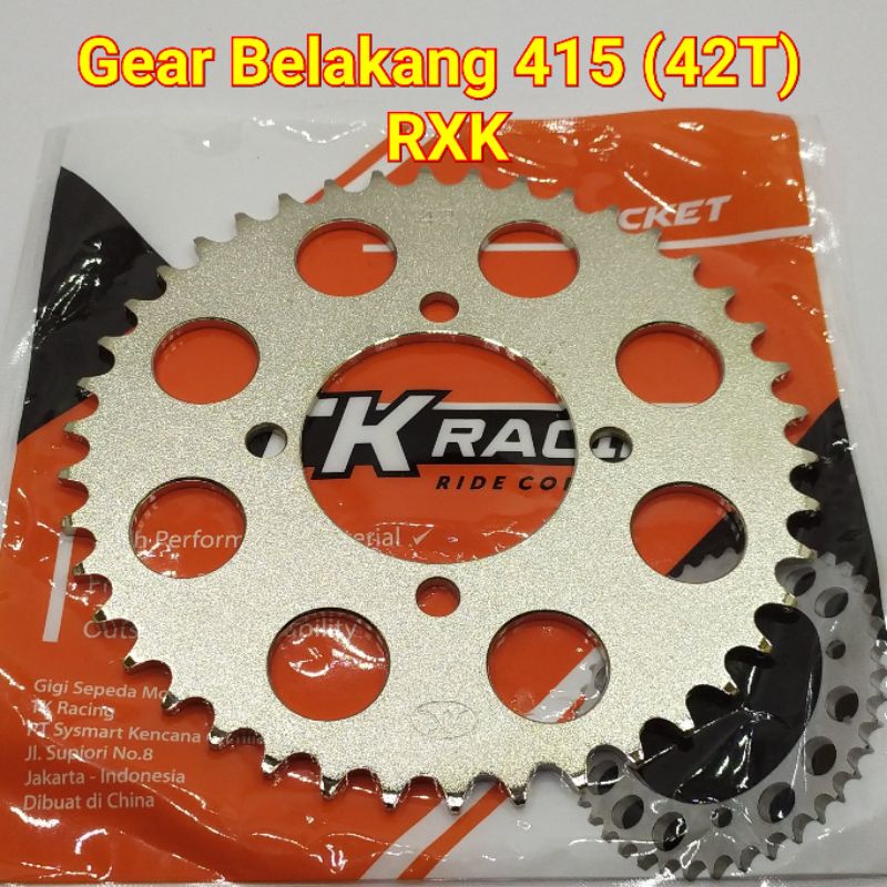 TK Racing Gear Belakang 415 RXK RX King New Fizr Vega R New Jupiter Z New MX 31T 32T 33T 34T 35T 36T 37T 38T 39T 40T 41T 42T 43T 44T 45T-42T 415