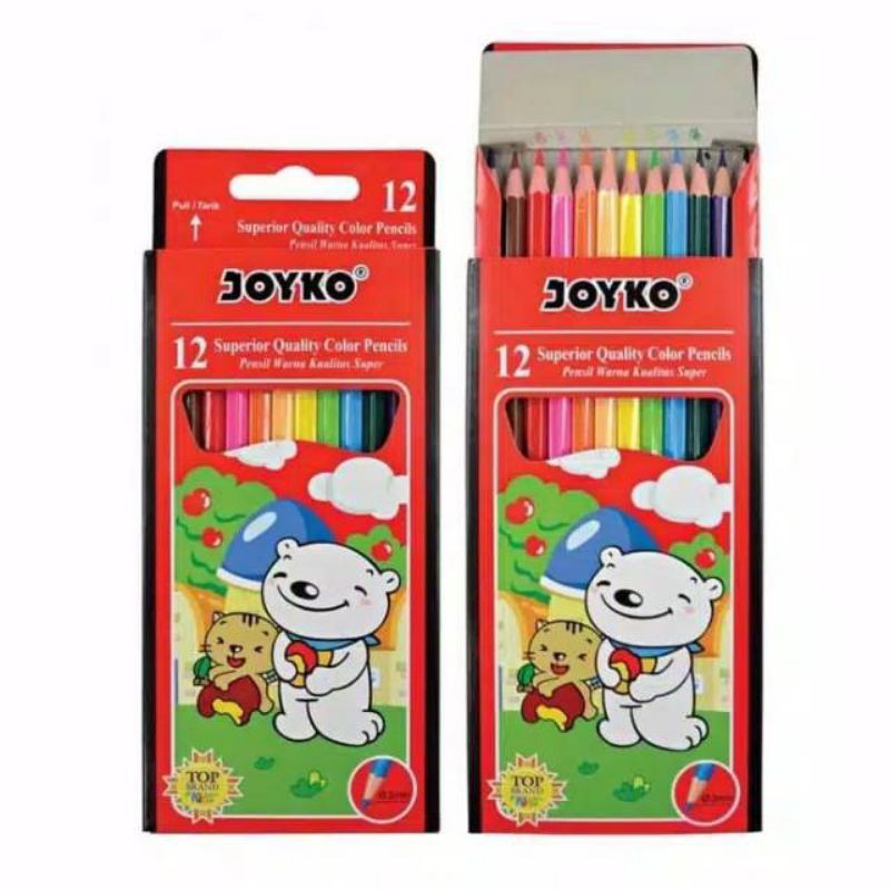 

Joyko Pensil 12 Warna Panjang / 1 Set