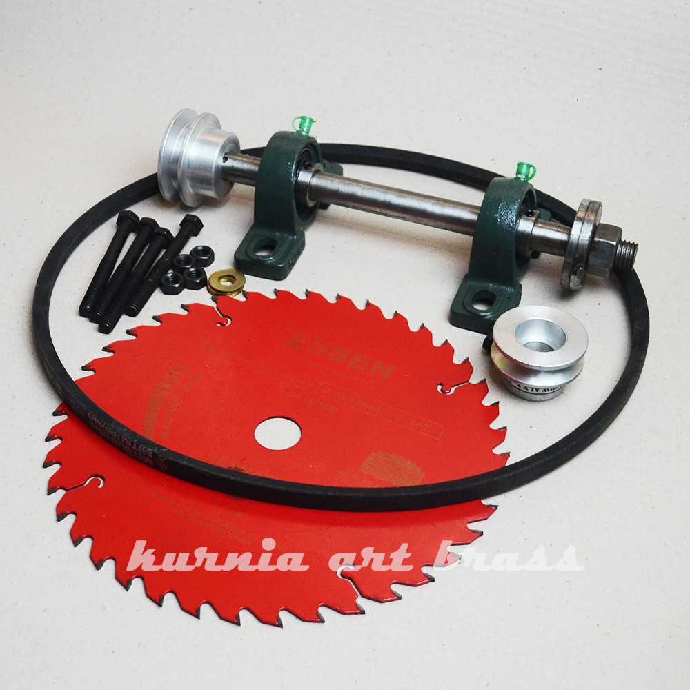 komponen gergaji serkel circular saw lengkap as dan piringan gergaji