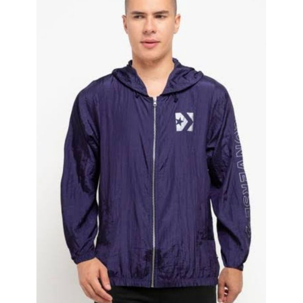 converse men verse track hoodie original/jaket running converse size S M L