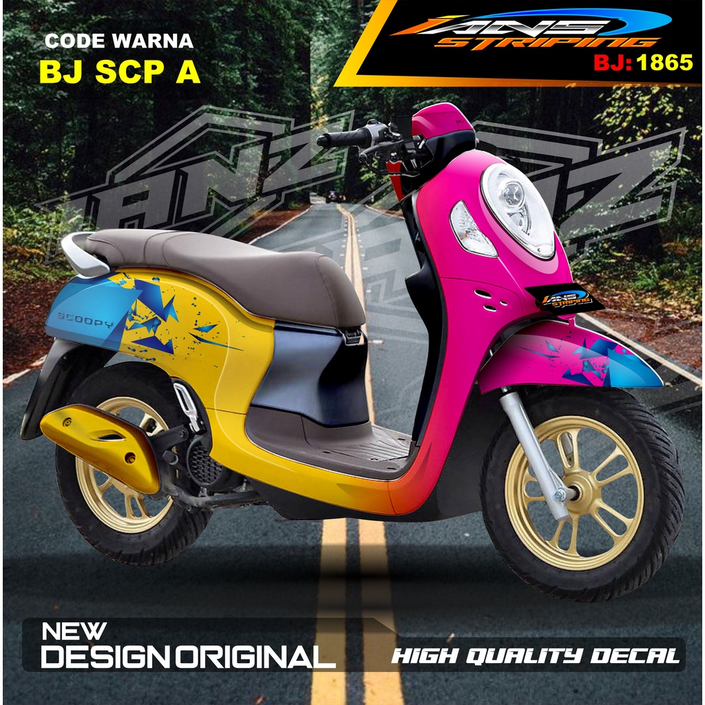 STICKER FULL BODY SCOOPY / STICKER ALL NEW SCOOPY / STIKER FULL BODY SCOOPY TERMURAH / STIKER MOTOR SCOOPY / STIKER MOTOR