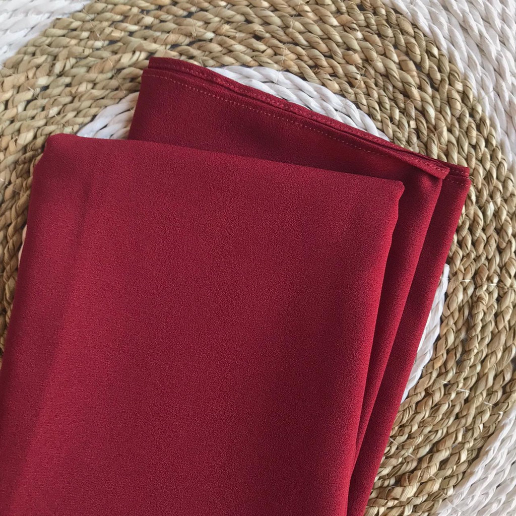 Pashmina Diamond Stretch Italiano / Pashmina Diamond / Jilbab Pashmina-Maroon