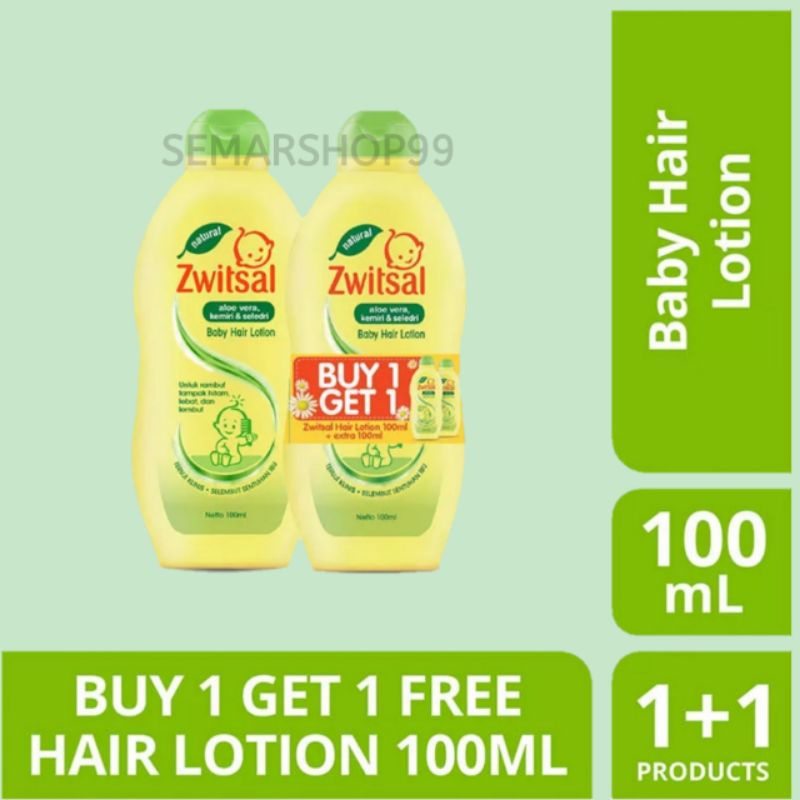 Zwitsal Natural Hair Lotion Aloe Vera Kemiri Seledri 100 ml