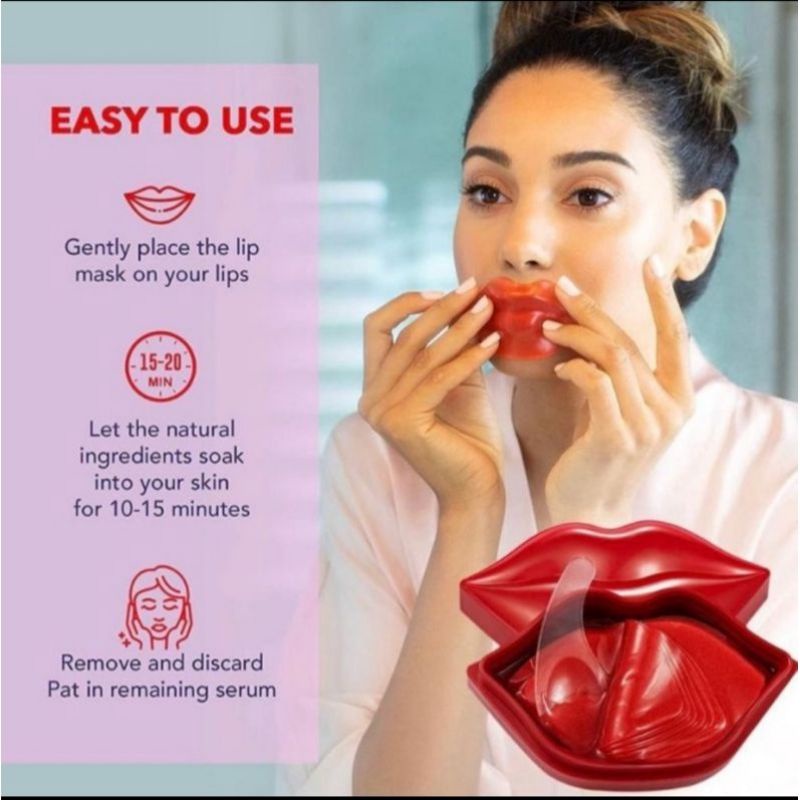 Veze Lip Mask / Zozu Cherry Hydrating Moisturizing Lip Mask / Masker Bibir