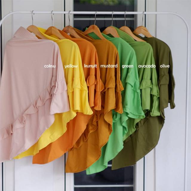 TERLARISS !!! (BISA COD) HIJAB / JILBAB KHIMAR ANAK REMPEL PREMIUM - BAHAN KAOS TC HALUS-HIJAB ANAK