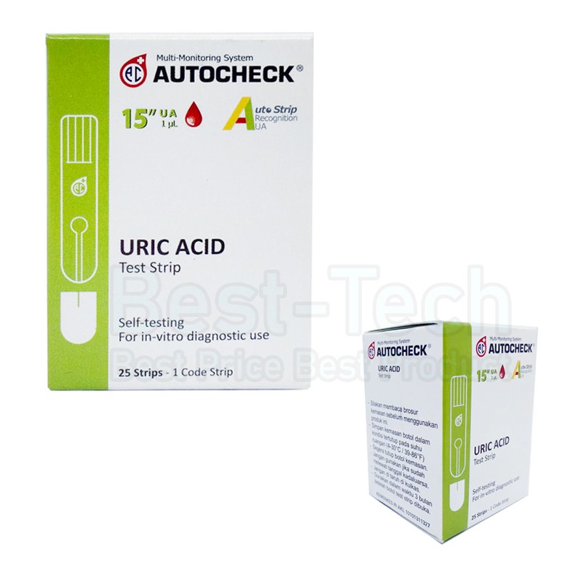 Strip Asam Urat Autocheck Test Strip Blood Uric Acid