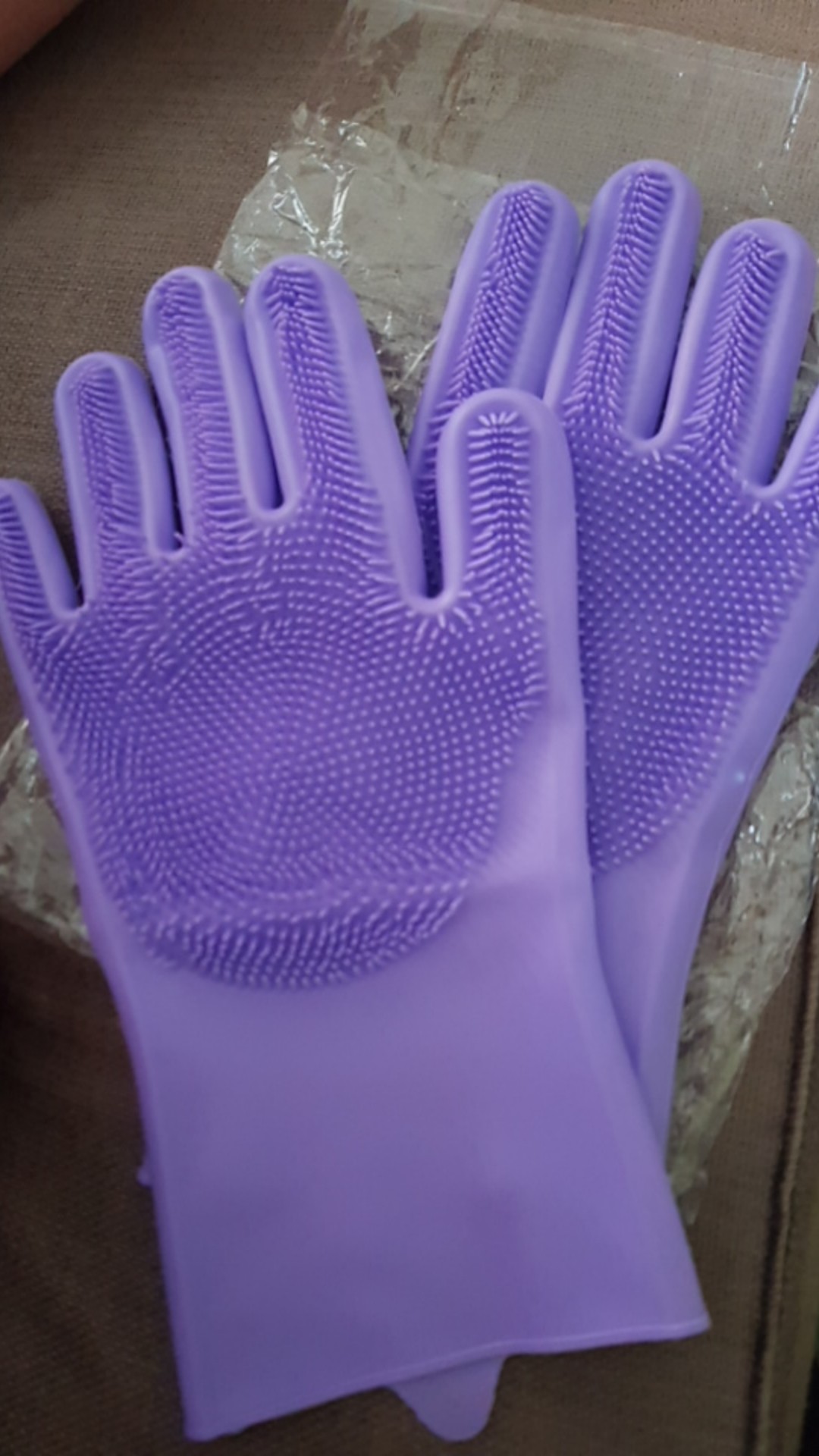 (sepasang) Sarung Tangan Cuci Piring Magic Silicone Cleaning Gloves Anti Panas