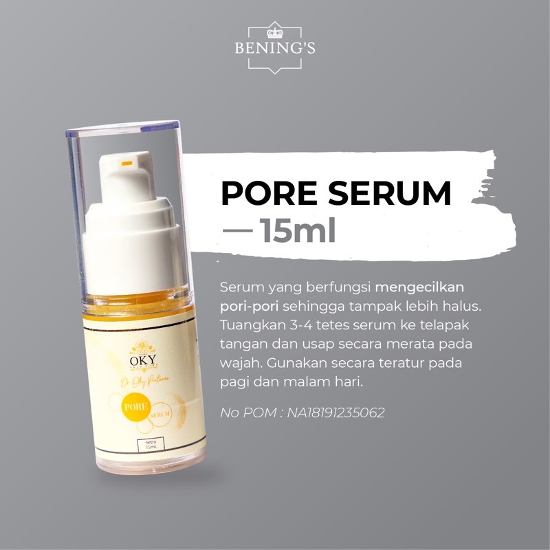 Bening's PORE SERUM Pengecil Pori-Pori Benings Skincare (Benings Clinic)