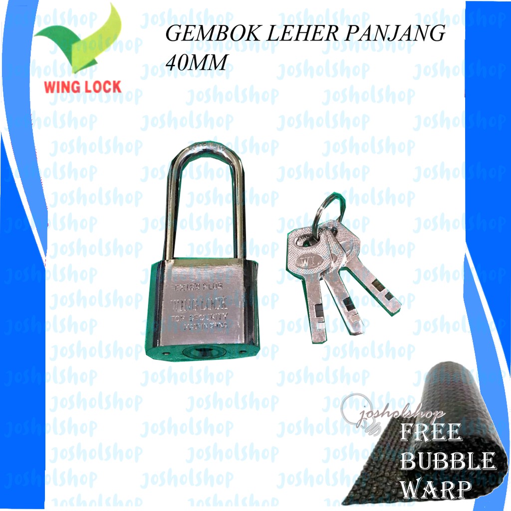 Winglock Gembok Leher Panjang 40MM WL-L4040