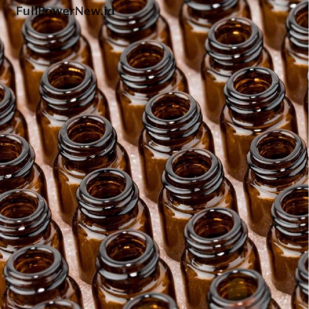 (Full) 100pcs Botol Kaca Amber 1-3ml Untuk Sample Dram