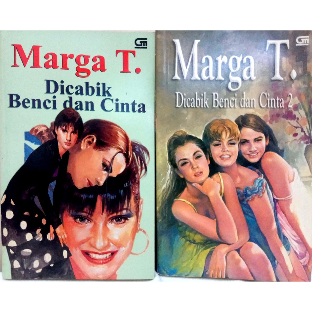 Novel 1 set 'Dicabik Benci dan Cinta' - Marga T