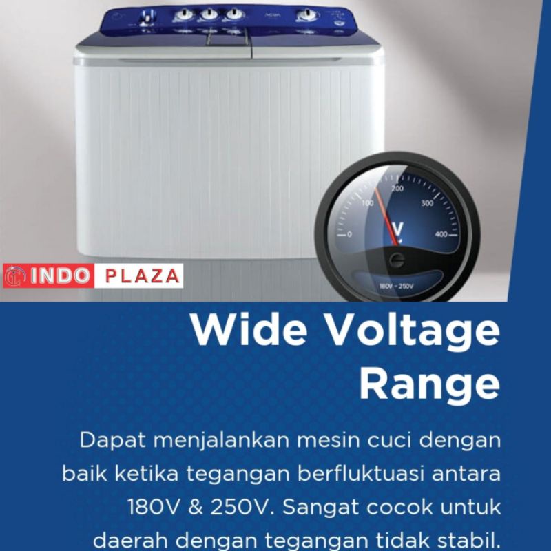 MESIN CUCI AQUA 2 Tabung 20 Kg QW-2070D