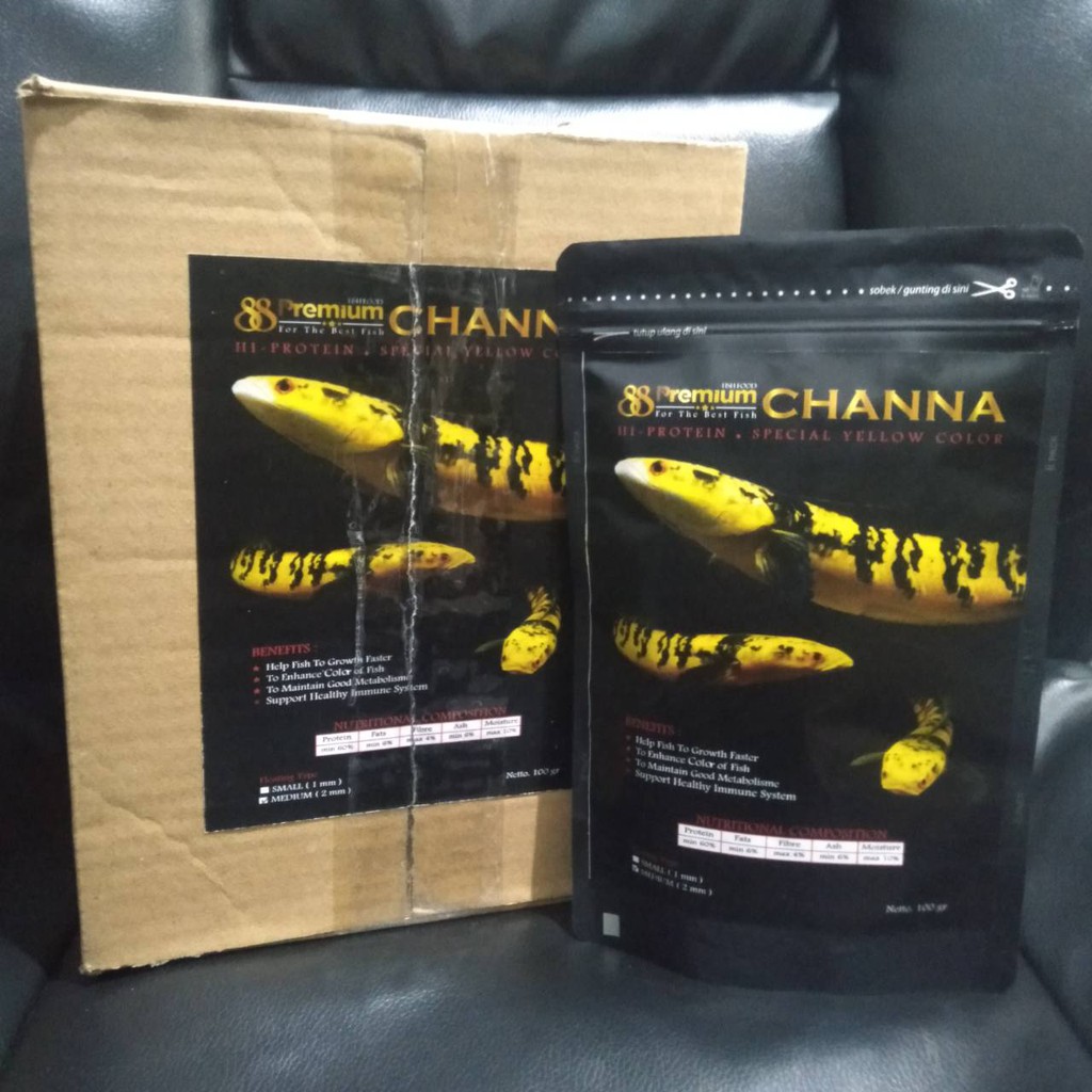 PREMIUM 88 YELLOW CHANNA MEDIUM (2MM) 100 GR