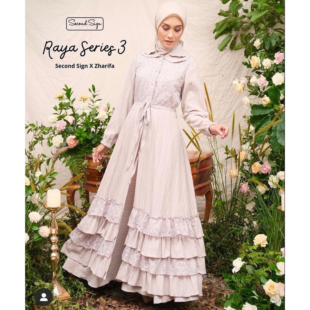 SERI RAYA 4 Secondsign x zharifa “VANYA ONE SET DEESS “by @secondsign_official/DRESS MUSLIMAH RAYA 2