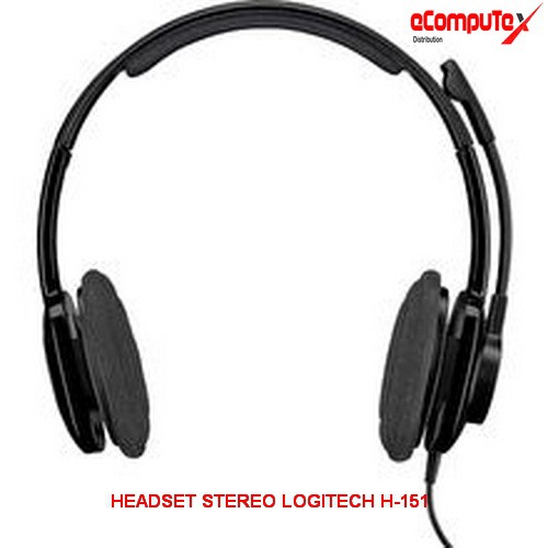 HEADSET STEREO LOGITECH H-151 GARANSI RESMI