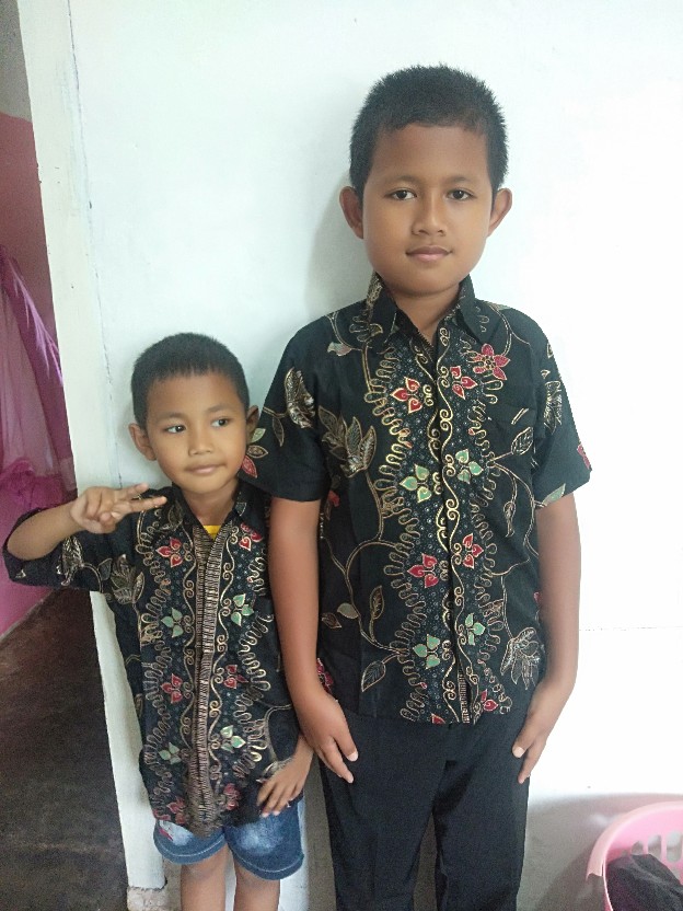 Couple / Couple Batik Keluarga / Couple Batik Terbaru / Rok Plisket / Kemeja Batik Anak Cowok Modern