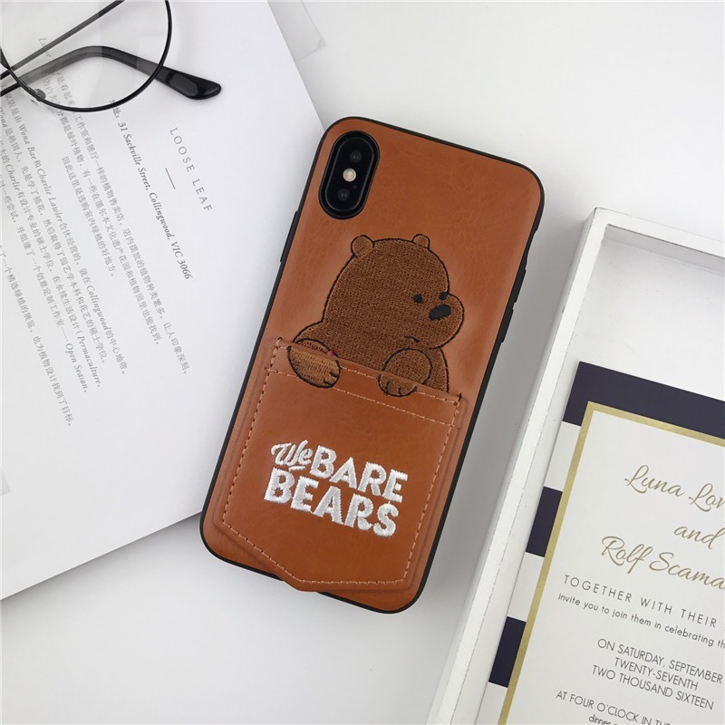 iPhone 11 Pro Max XR XS SE2 i6 7 8Plus Soft Case Casing Desain We Bare Bears untuk COVER