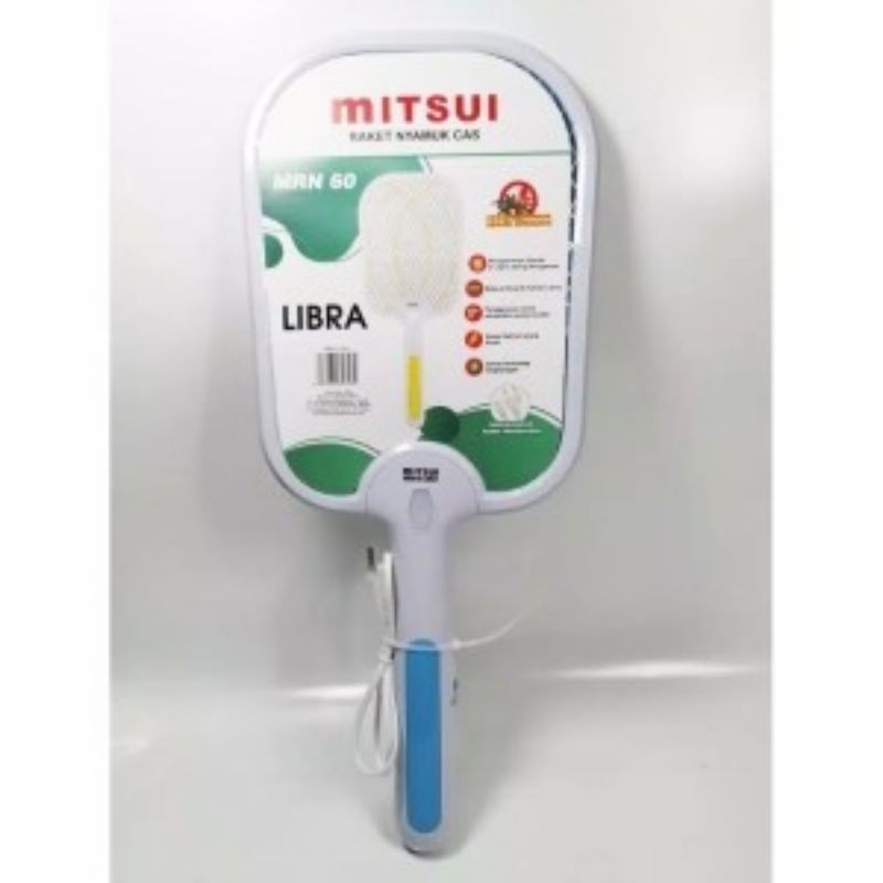 MITSUI Libra MRN 60 Raket Nyamuk Listrik Jumbo Cas Baru Bs COD