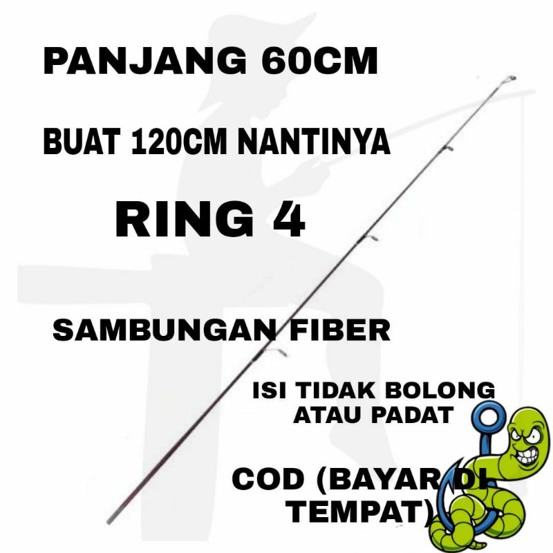 SAMBUNGAN PANCING BAHAN FIBER UNTUK JORAN 120CM//SAMBUNGAN PANCING ATAS//KUALITAS FIBER NO.1