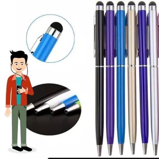 JT - Pen Stylus 2in1 Pulpen Stylus Pena Stylus Ballpoint Stylus Smartphone