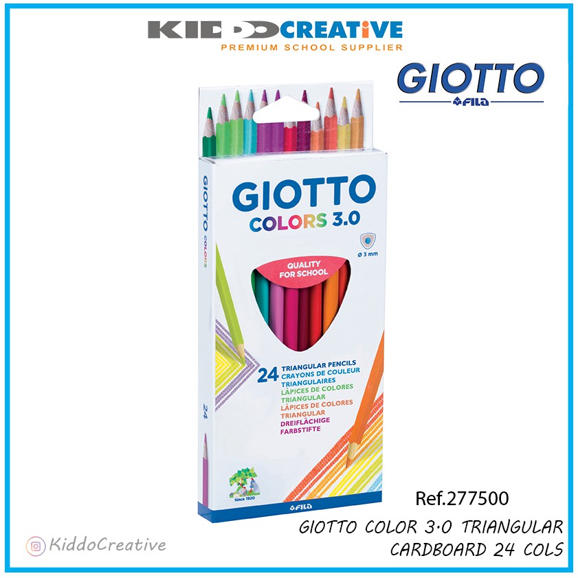

GIOTTO COLOR 3.0 TRIANGULAR CARDBOARD 24 COLS