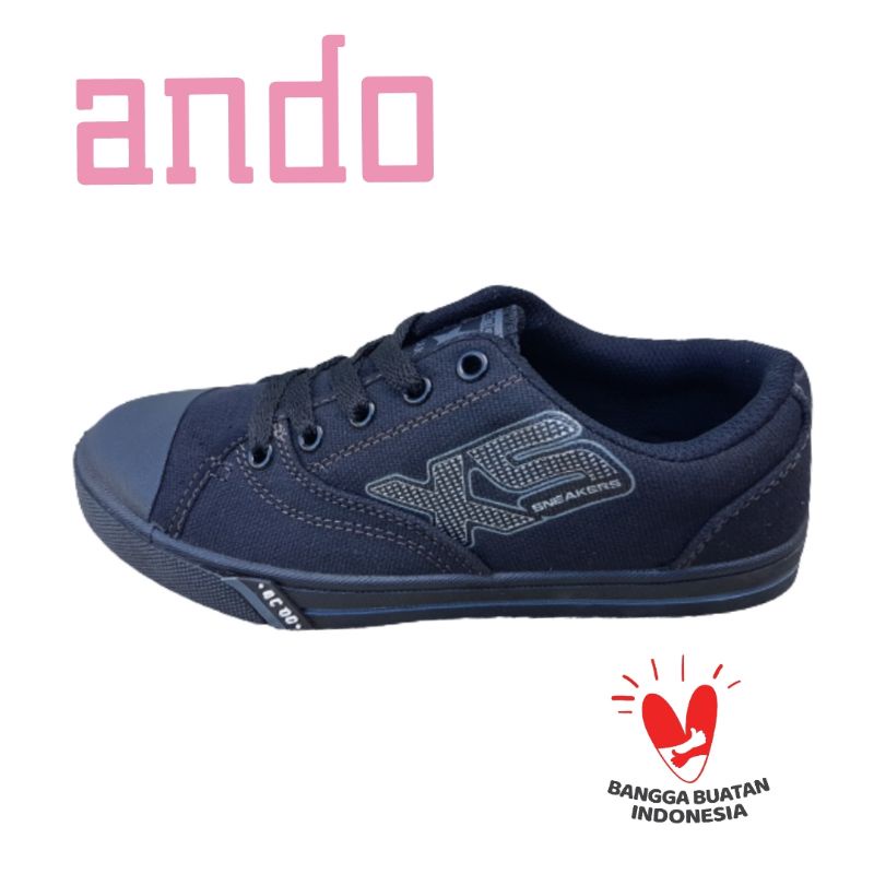Sepatu Srkolah/Sepatu Hitam Polos/Sepatu Ando