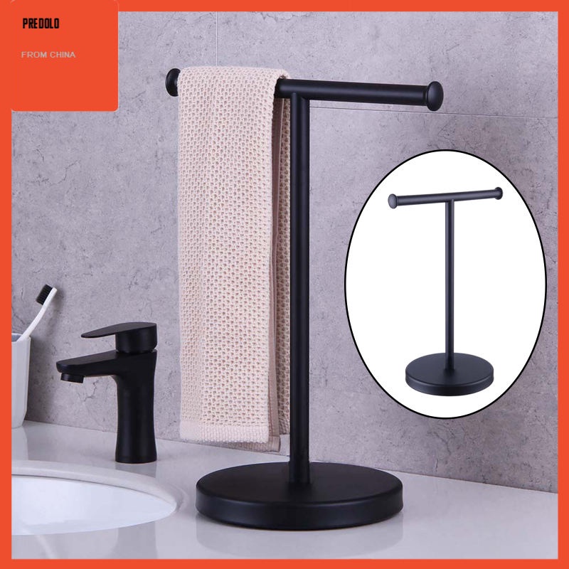 [In Stock] Stainless Steel T Shape Towel Holder Stand Towel Rack for Home Bathroom