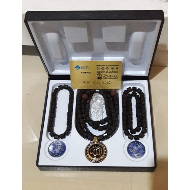 Azhikra Kalung Gelang Kesehatan Black Jade ( ORIGINAL) .