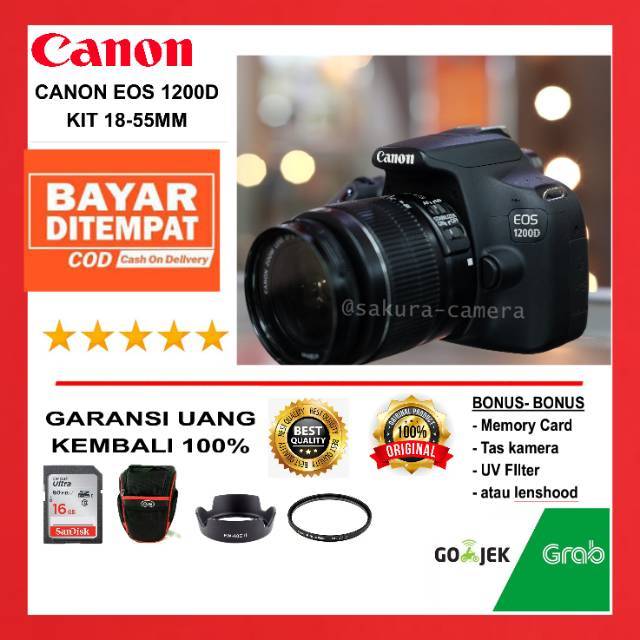 Canon eos 1200d kit 18-55mm atau Canon Rebel T5