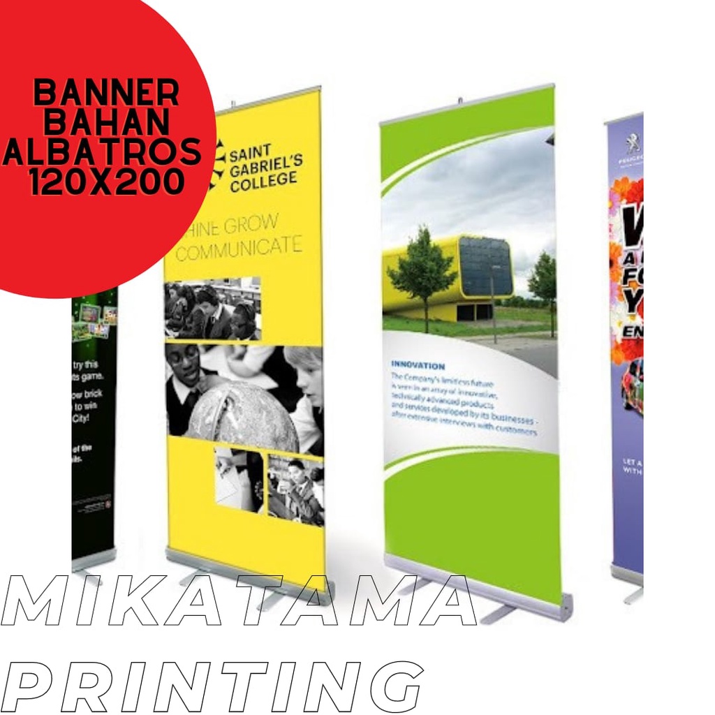 Roll Up Cetak Banner/ Spanduk Bahan Albatros Berkualitas 120x200