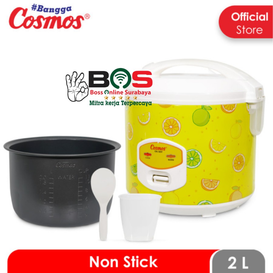 Rice Cooker Magic Com Cosmos Kapasitas 2 Liter CRJ-3237 CRJ 3237 CRJ3237