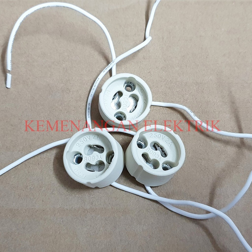 FITTING LAMPU GU10 / KABEL SOKET FITING SPOT GU10 / FITTING LAMPU GU / SOCKET LAMPU GU10