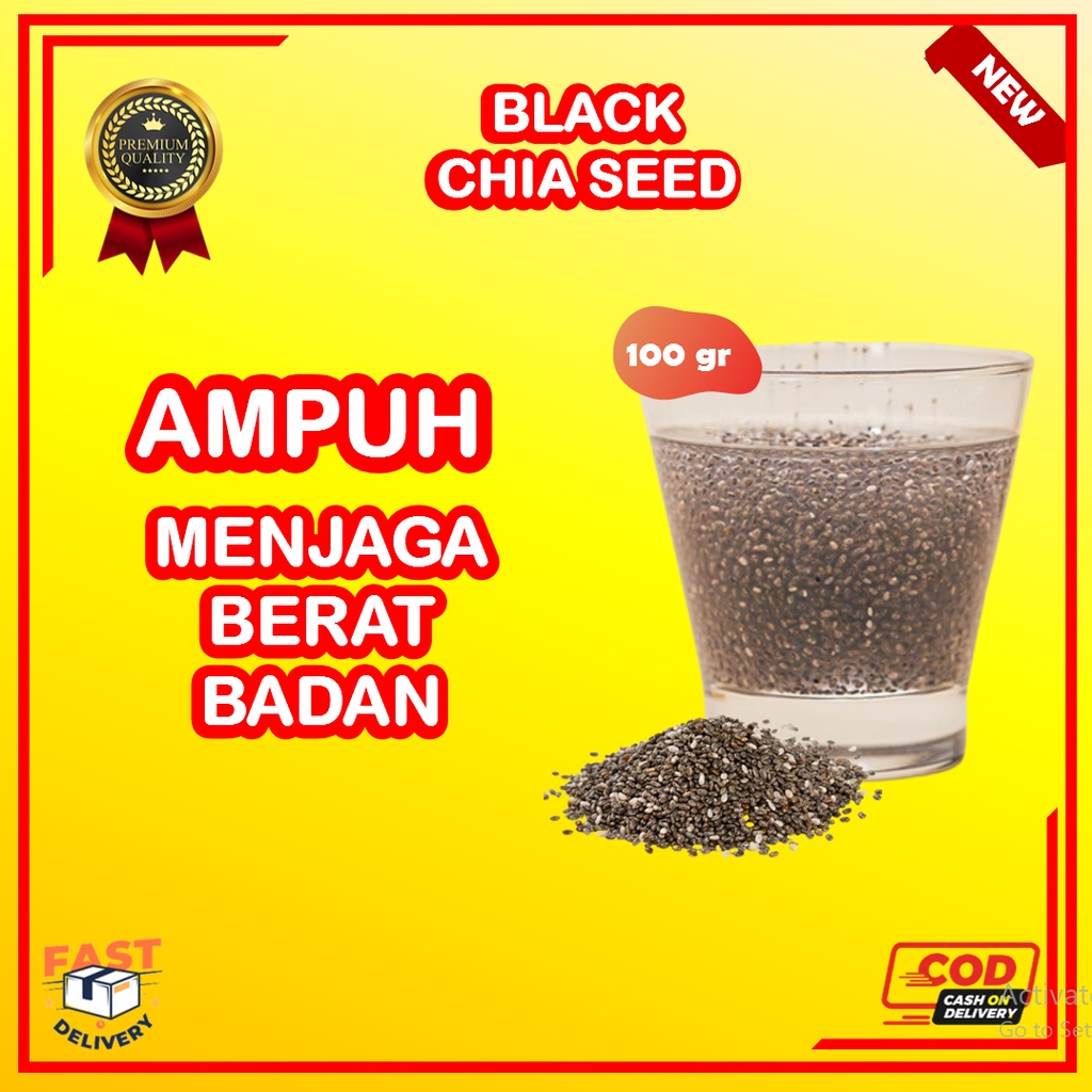 

Chia Seed Organik Premium 100gr Black Chia Seeds Biji Chia Seed Untuk Diet Asli Mexico Halal Best Quality Premium Harga Terjangkau