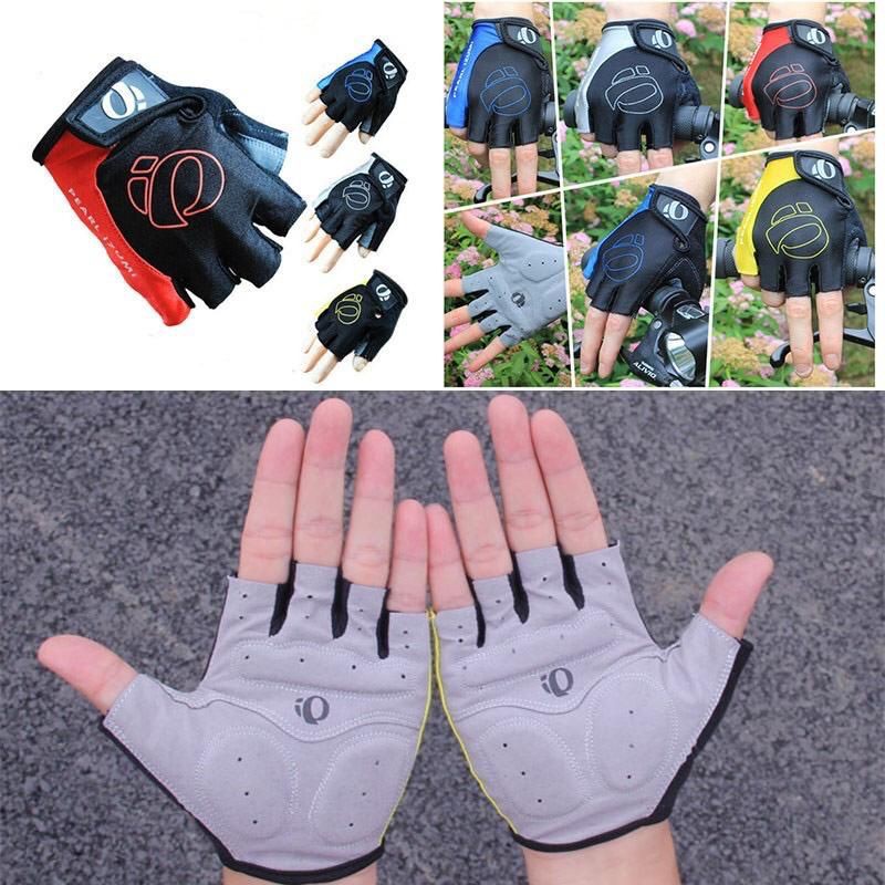 Sarung Tangan gel setengah bersepeda/Motor Non-slip Gym Fitness Mountain Glove