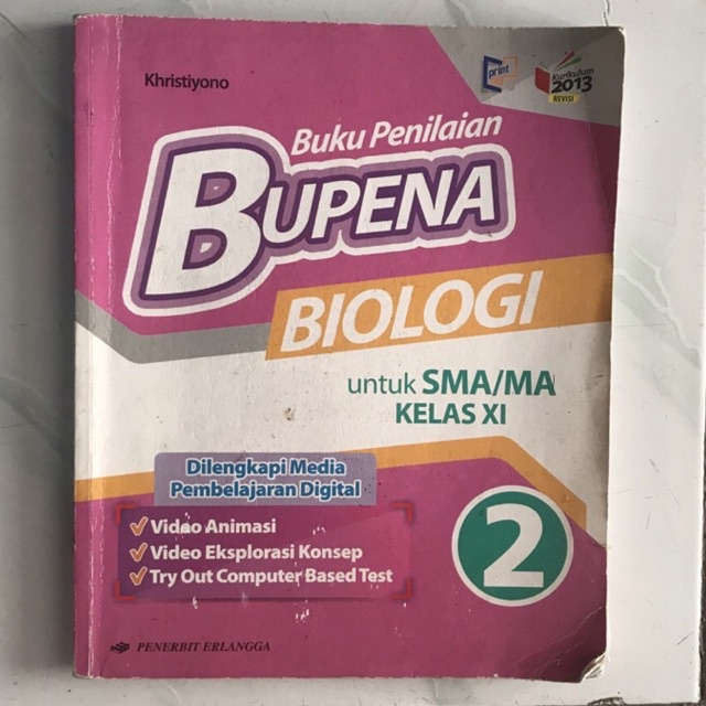 

PRELOVED BUPENA BIOLOGI PENEBIT ERLANGGA KELAS 11 SMA IPA