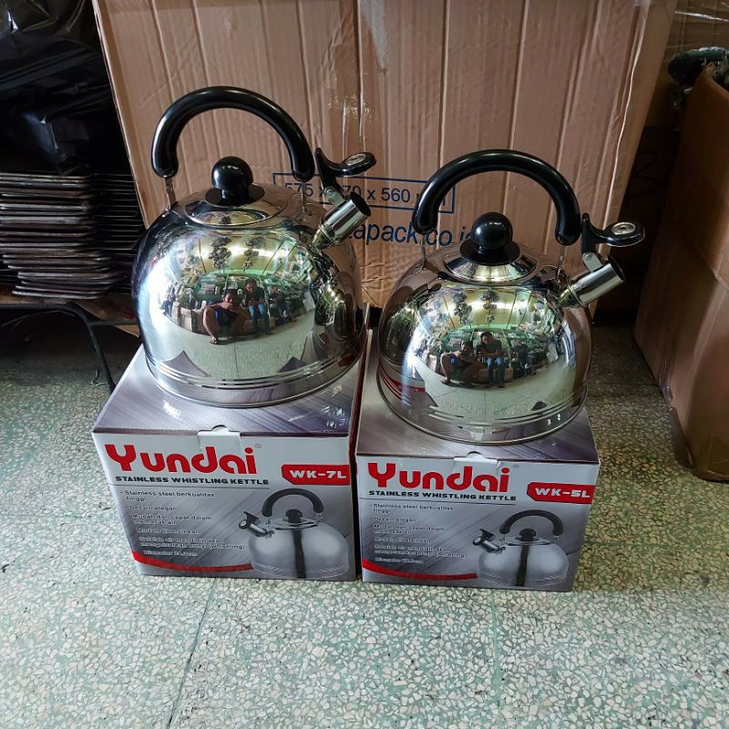 Yundai . UTU , AIR   Teko Bunyi Siul Stainless Steel Ketel,  Teko Bunyi 5 Liter 7 Liter